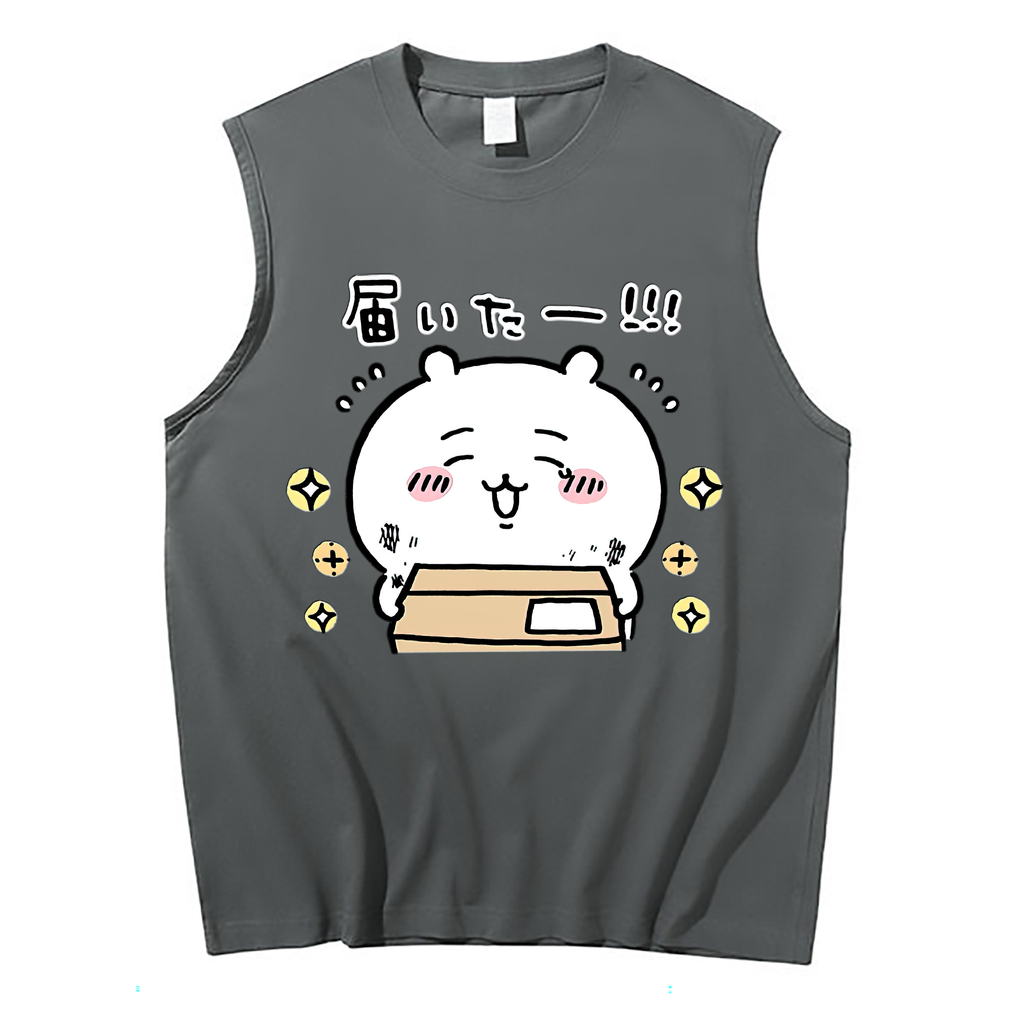（画像用） ちいかわ ちいかわ Chii-kawa chiikawa コットン100％タンクトップ（フロントプリント）